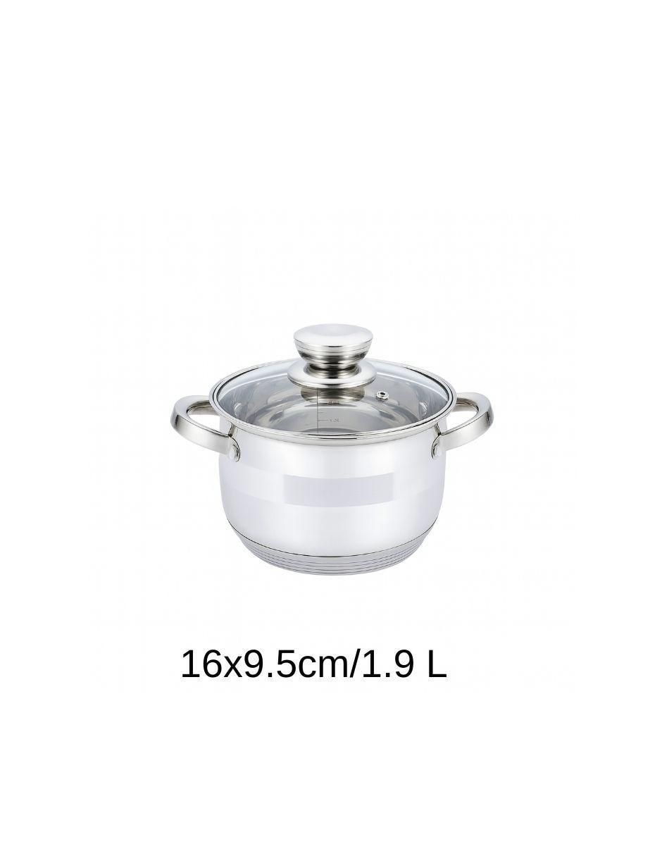 Batería de cocina de acero inoxidable antiadherente combinado 8 piezas 5