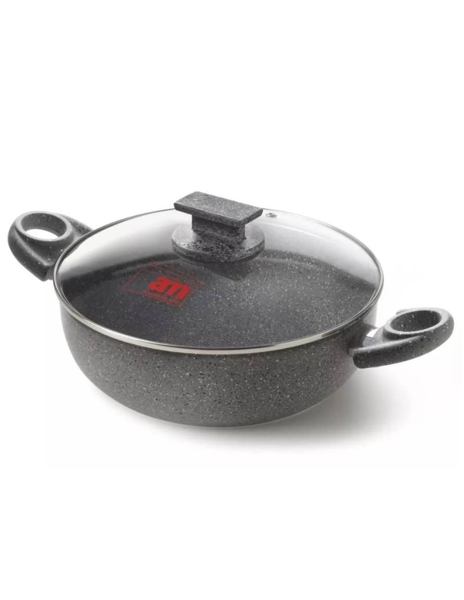 Batería de cocina Cuore di pietra de aluminio forjado antiadherente minerales naturales 4 piezas 9