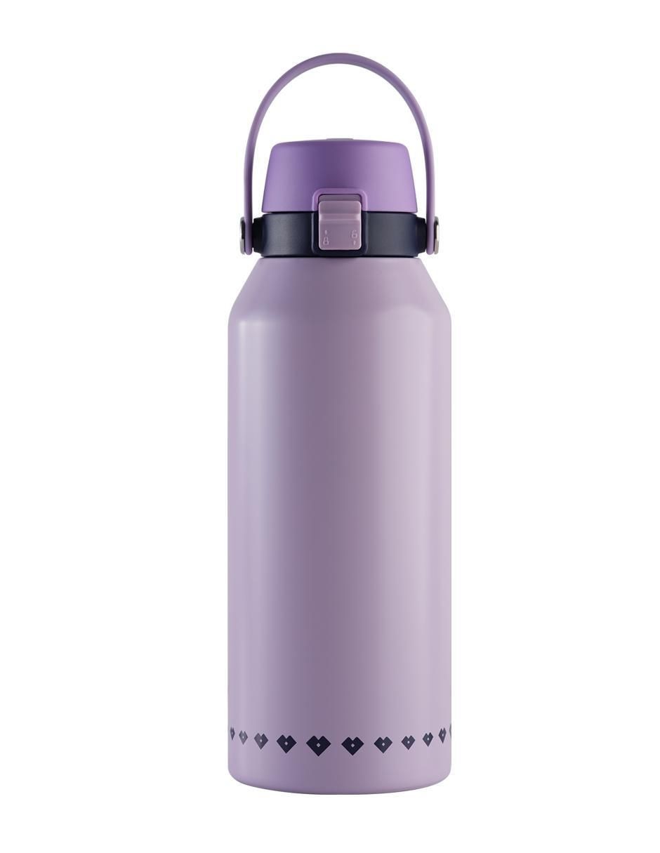 Termo de acero inoxidable liza con tapa flip top Termo de acero inoxidable liza con tapa flip top