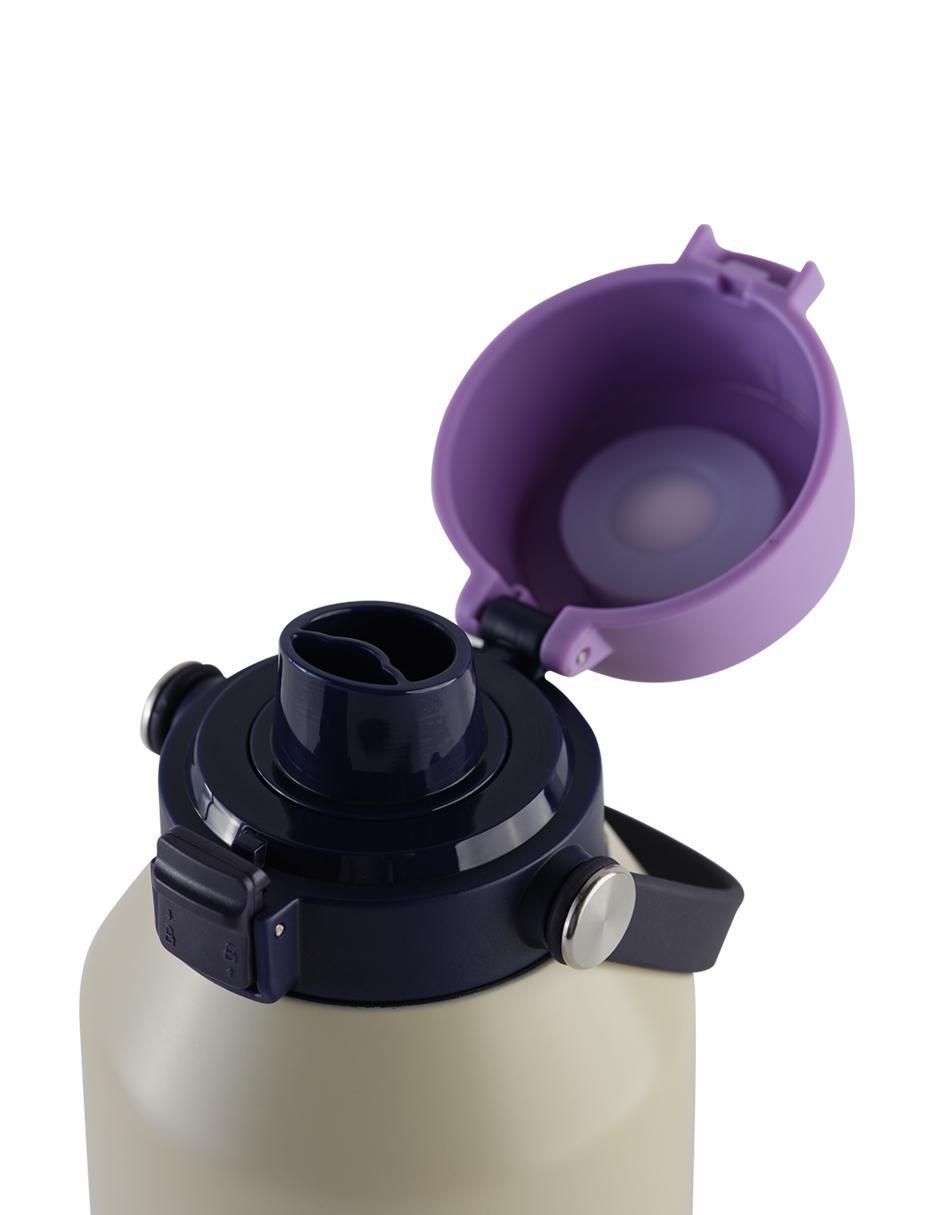 Termo luckyly de acero inoxidable liza con tapa flip top