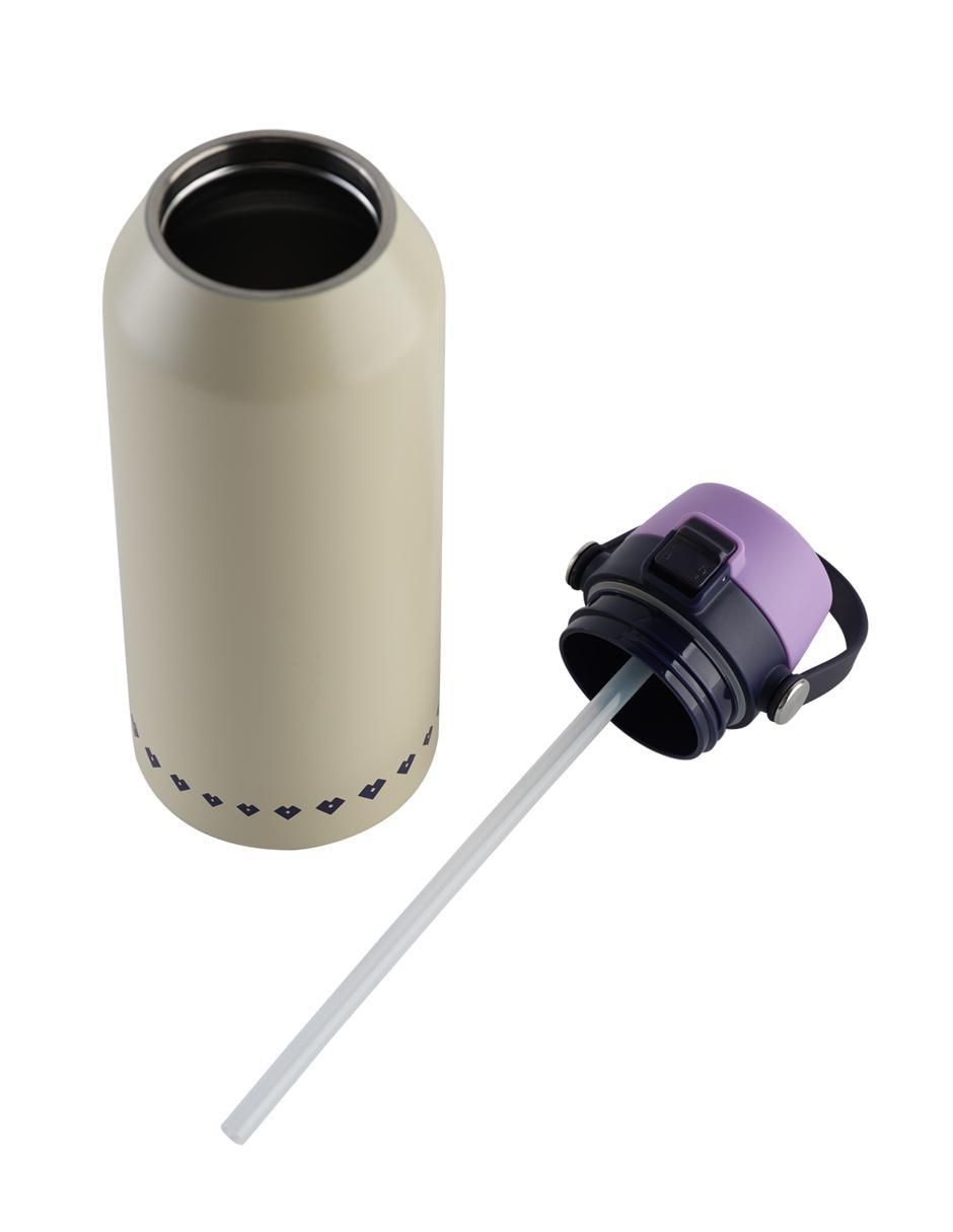 Termo luckyly de acero inoxidable liza con tapa flip top