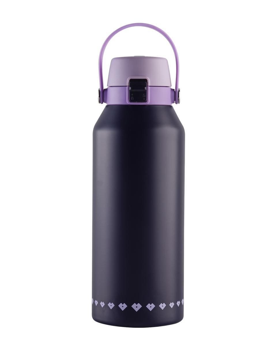 Termo de acero inoxidable liza con tapa flip top Termo de acero inoxidable liza con tapa flip top