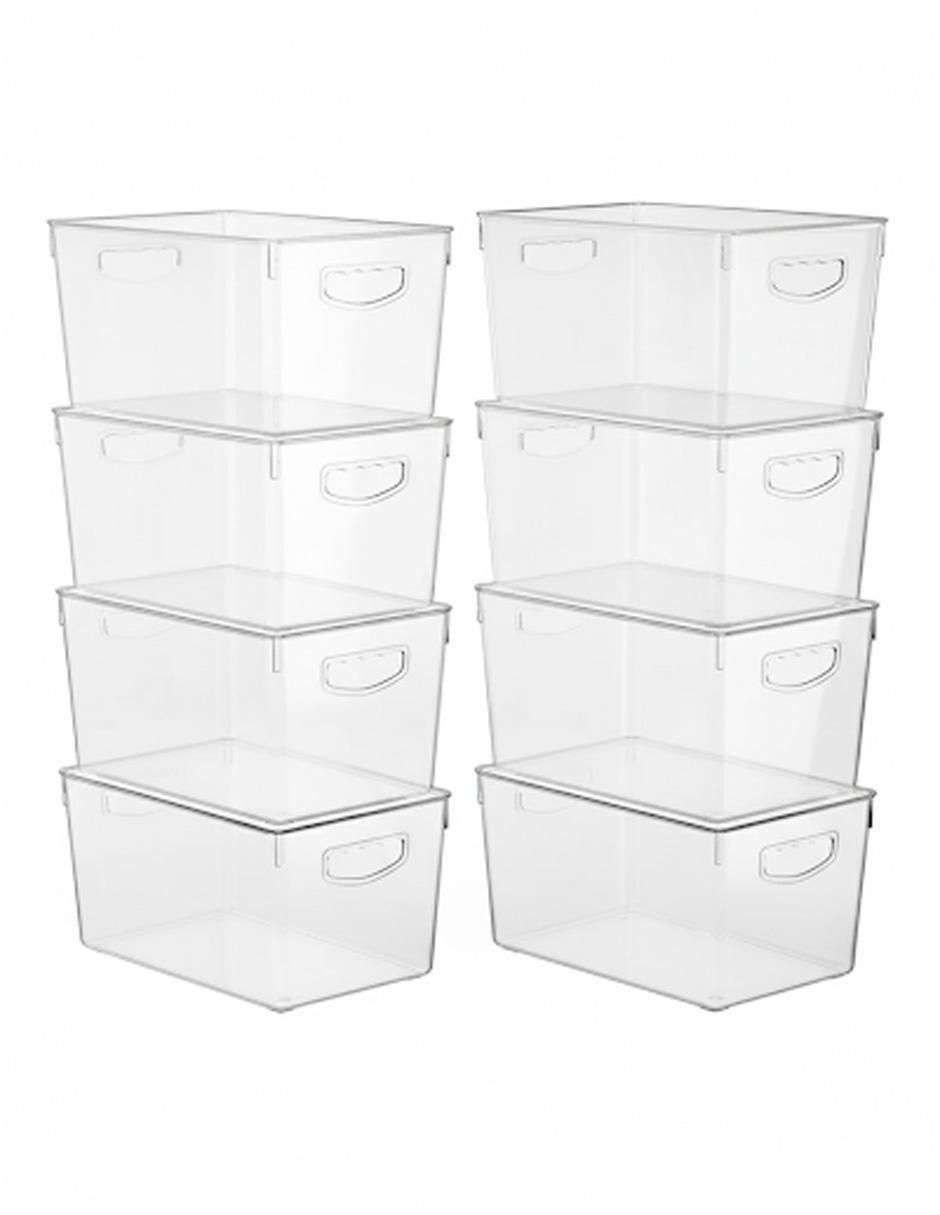 Set contenedores de plástico 8 piezas