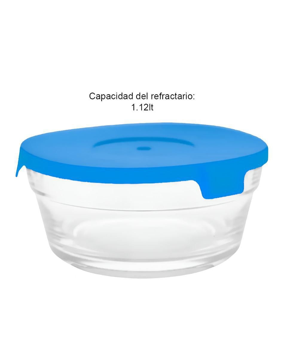 Set de contenedor para refrigerador de vidrio 5 piezas 5