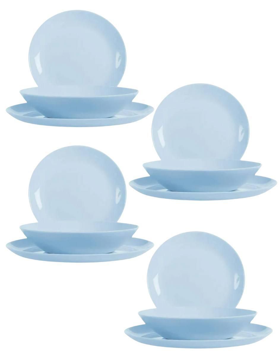 Vajilla cerrada diwali de stoneware para 4 personas