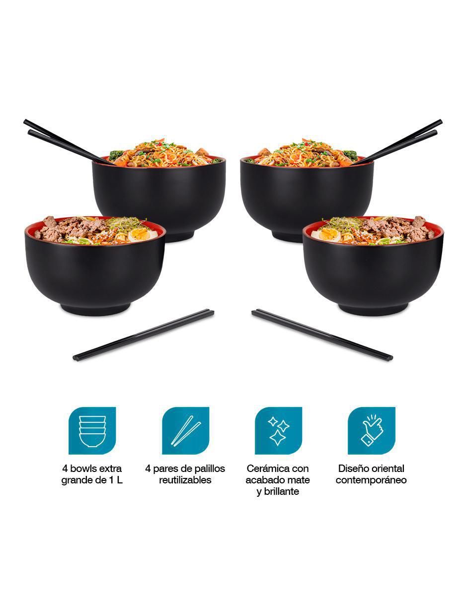 Set bowl 4 piezas de cerámica 2