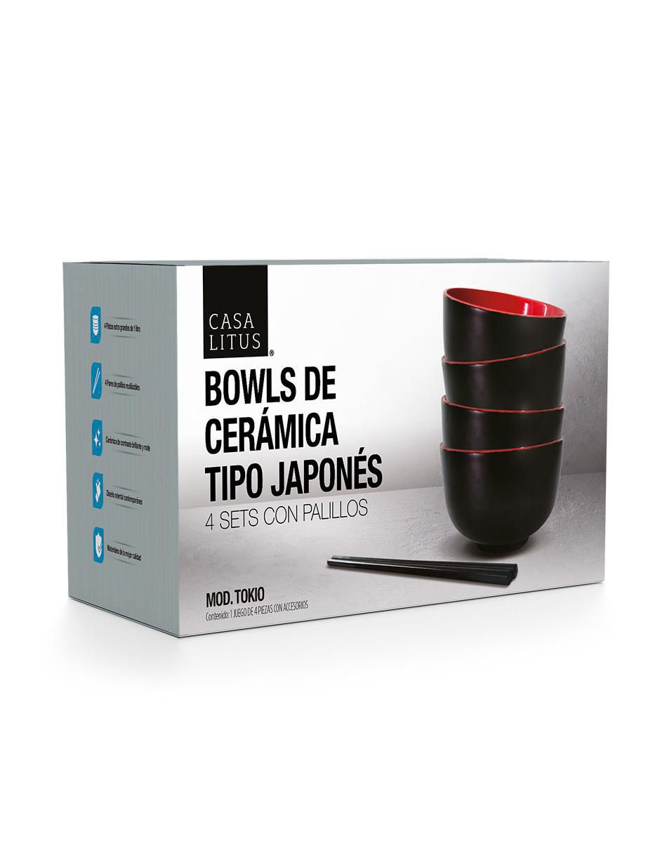 Set bowl 4 piezas de cerámica 8