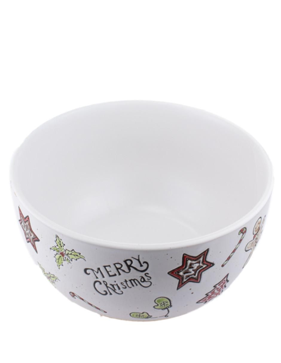Ensaladera merry christmas de cerámica 4