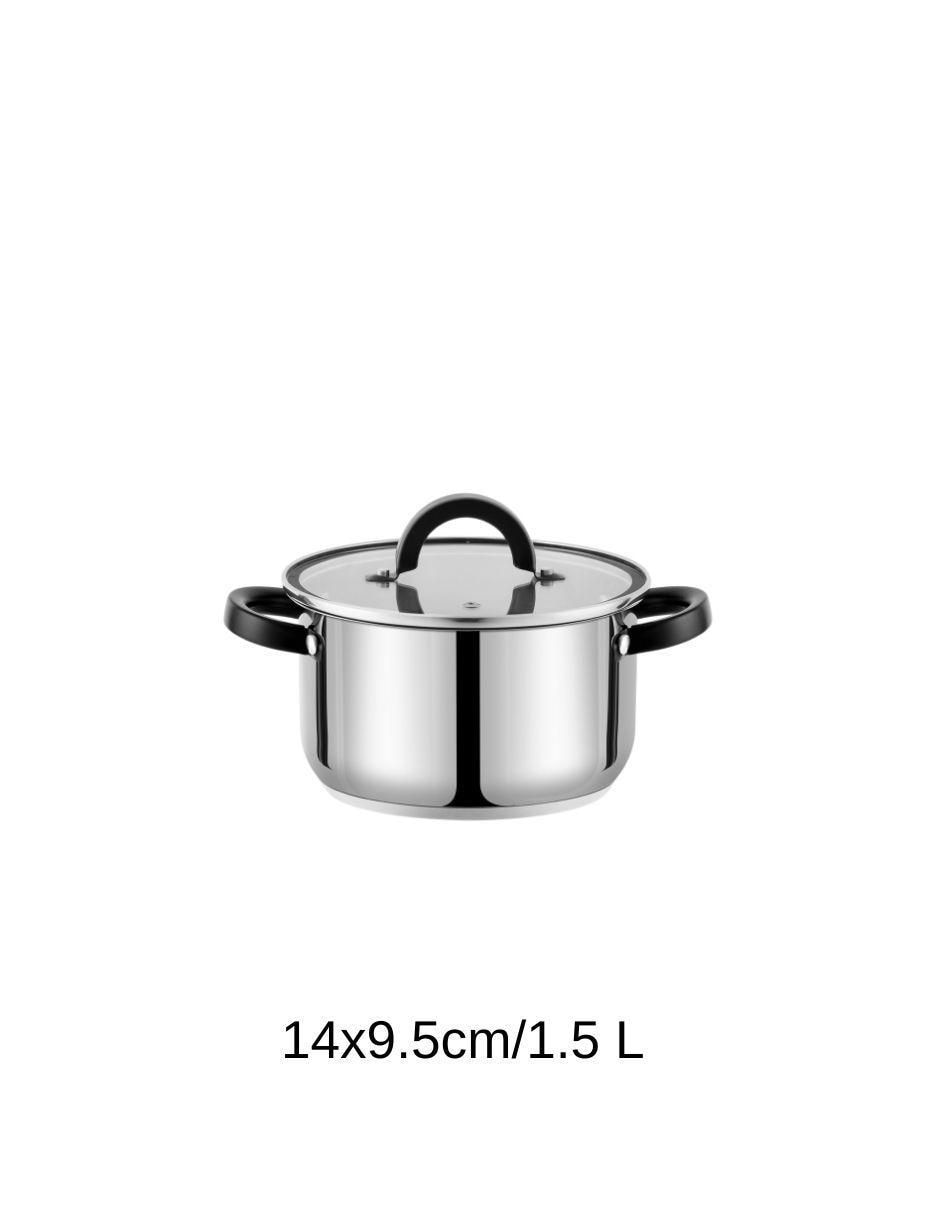 Batería de cocina de acero inoxidable antiadherente combinado 4 piezas 5
