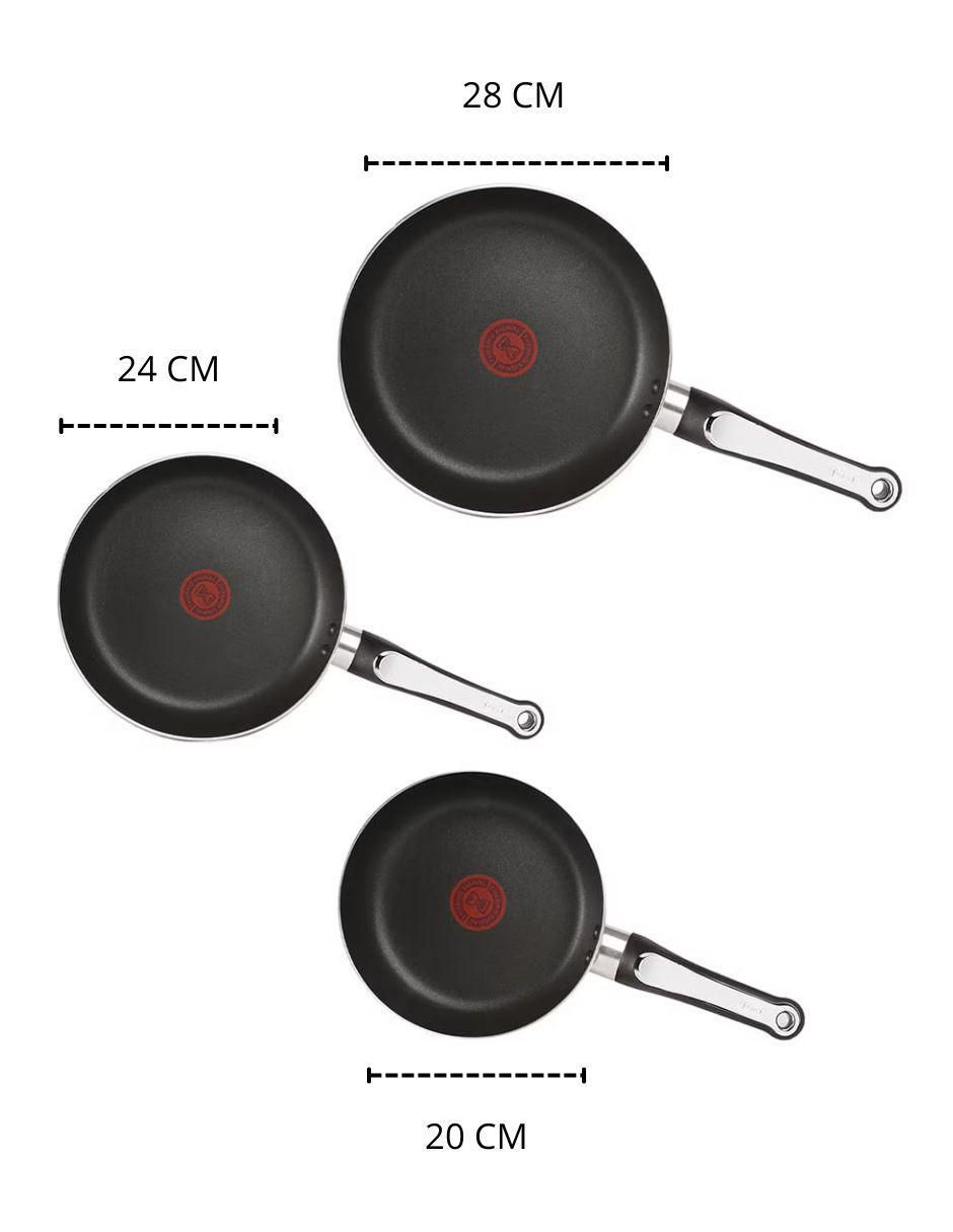 Set de sartenes Character de aluminio 3 piezas 4