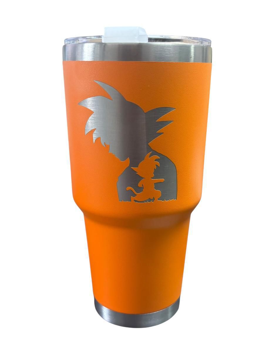 Termo macarena brand "de" acero inoxidable goku "con tapa" push pull 887 ml