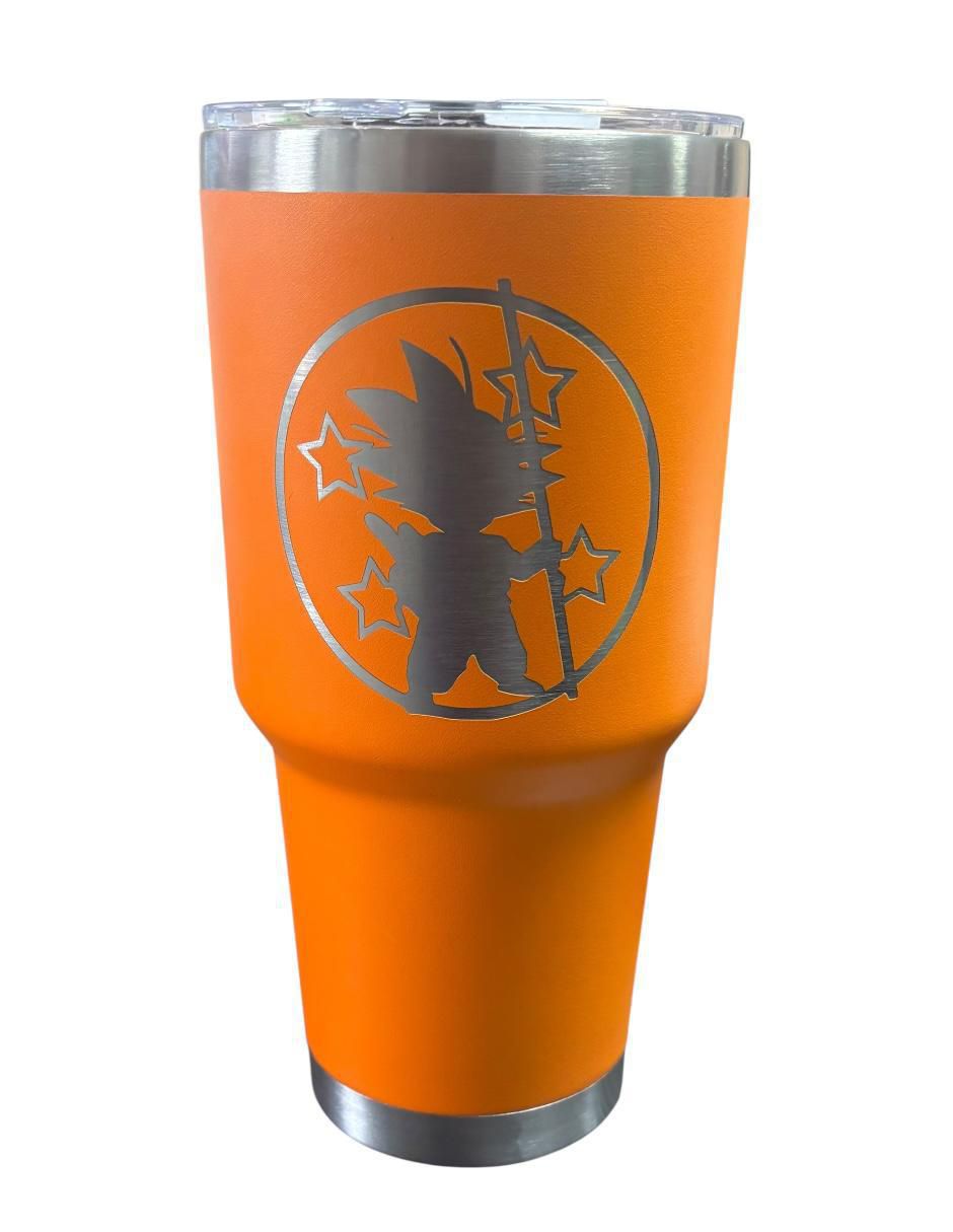 Termo macarena brand "de" acero inoxidable goku "con tapa" push pull 887 ml