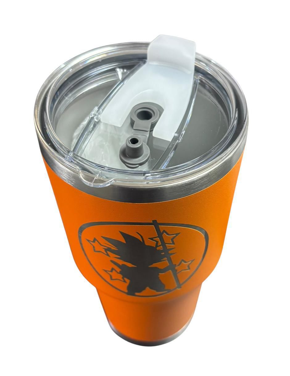Termo macarena brand "de" acero inoxidable goku "con tapa" push pull 887 ml
