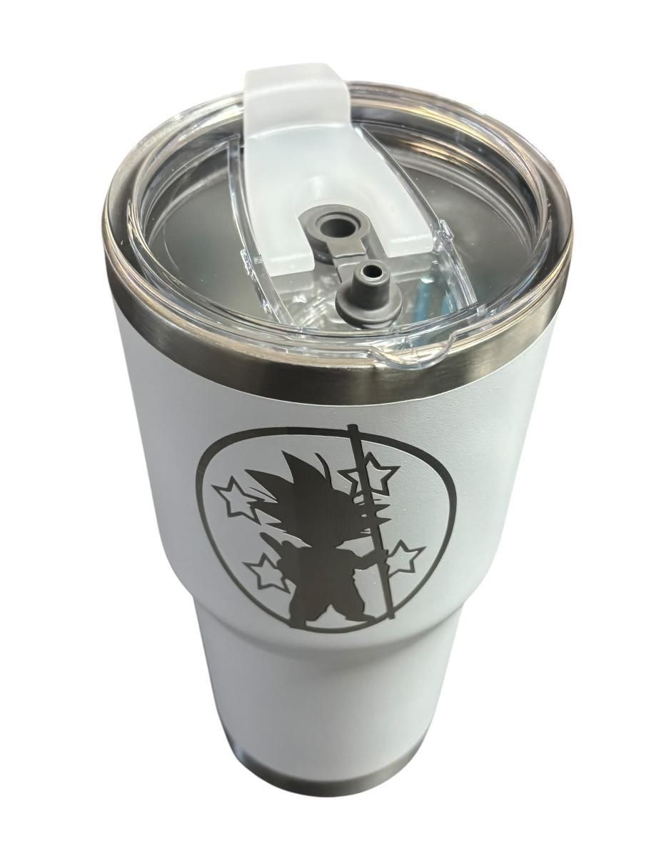 Termo de acero inoxidable Goku con tapa push pull 2