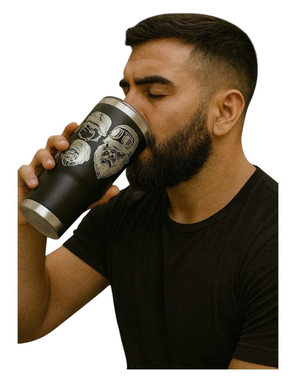 Termo de acero inoxidable Animals con tapa push pull 887 ml 3
