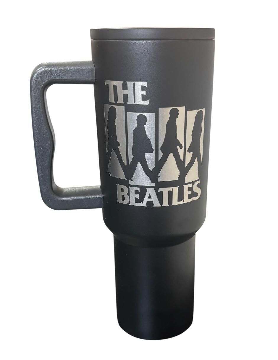 Termo de acero inoxidable The Beathes edicion limitada con tapa rosca 1.2 L