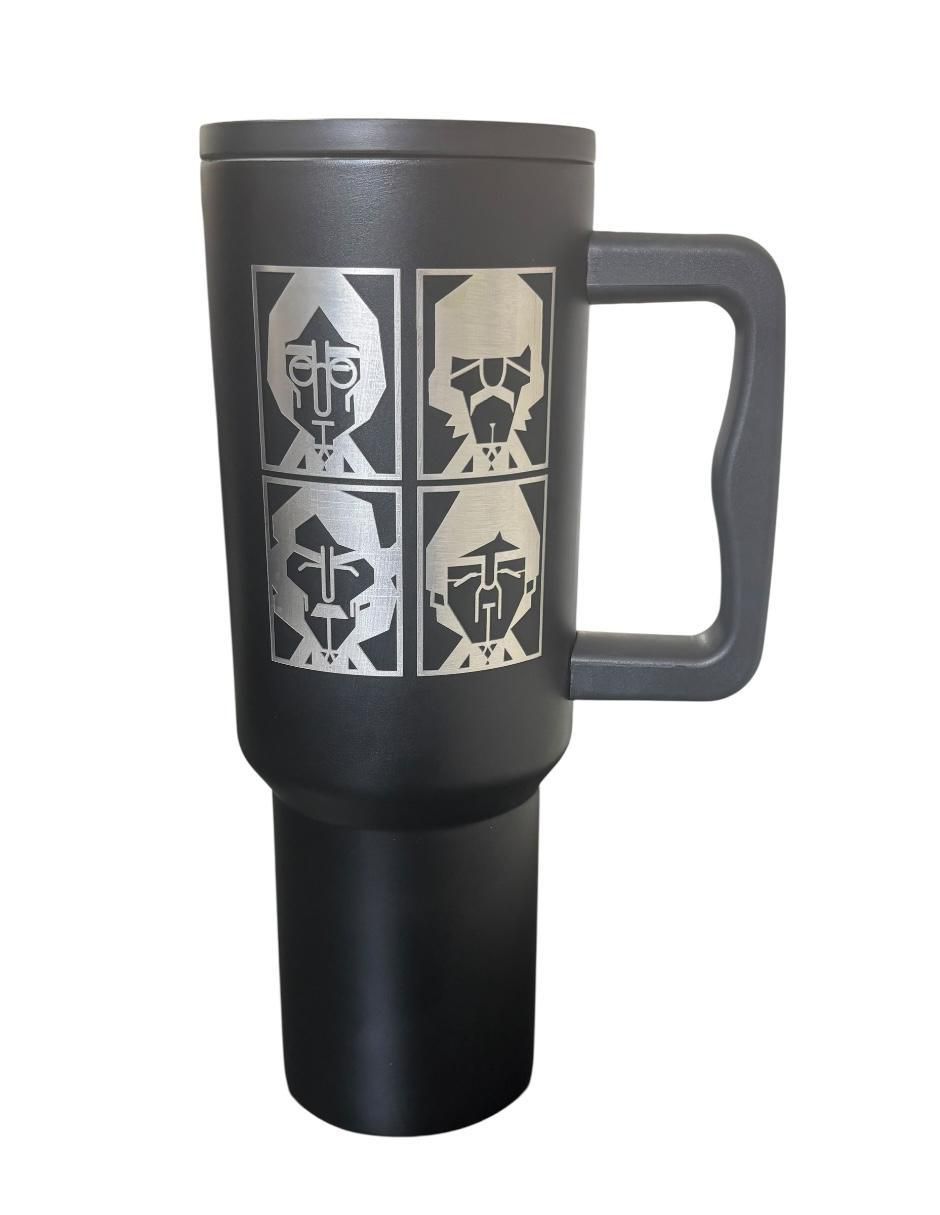 Termo de acero inoxidable The Beathes edicion limitada con tapa rosca 1.2 L 2