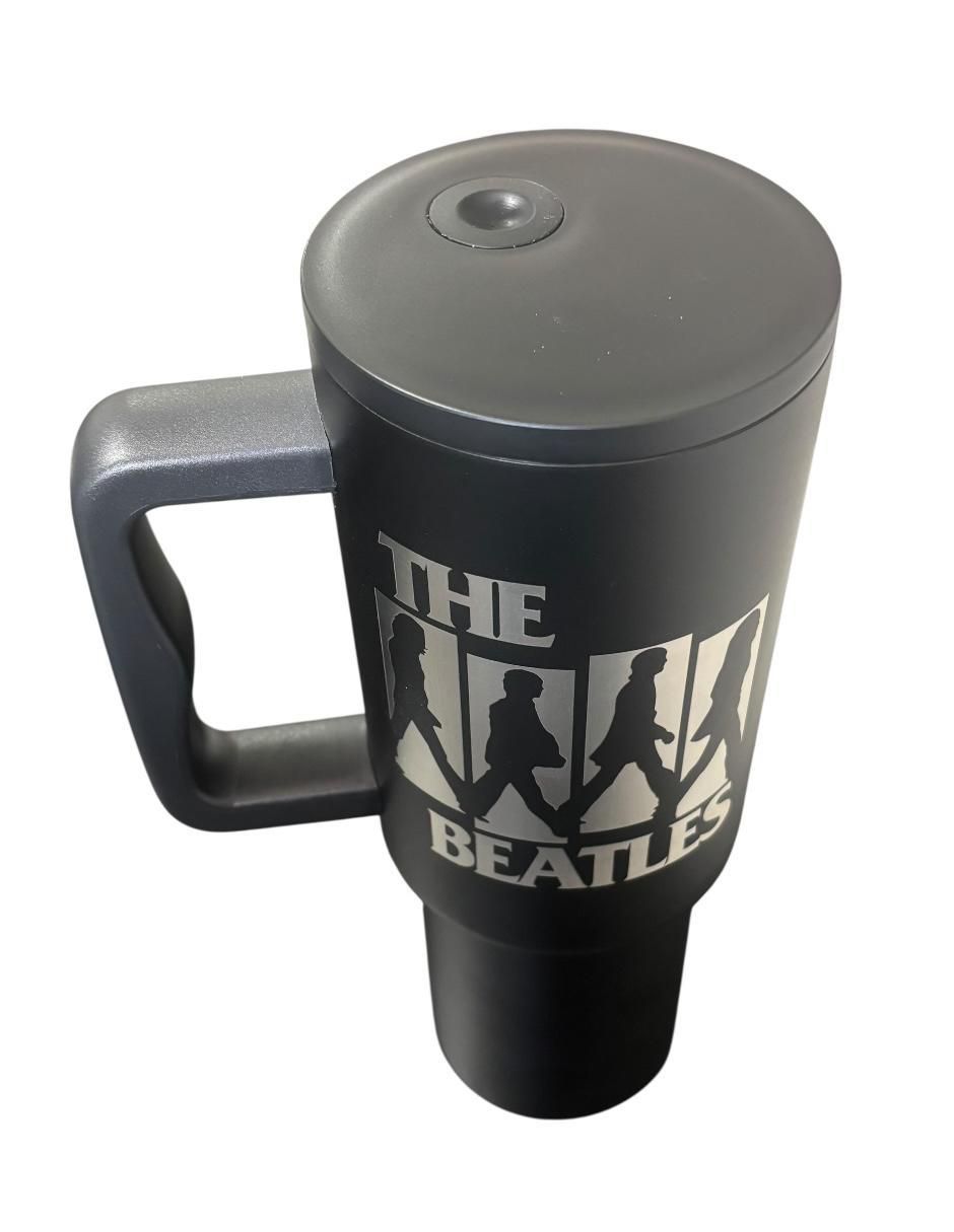 Termo de acero inoxidable The Beathes edicion limitada con tapa rosca 1.2 L 3