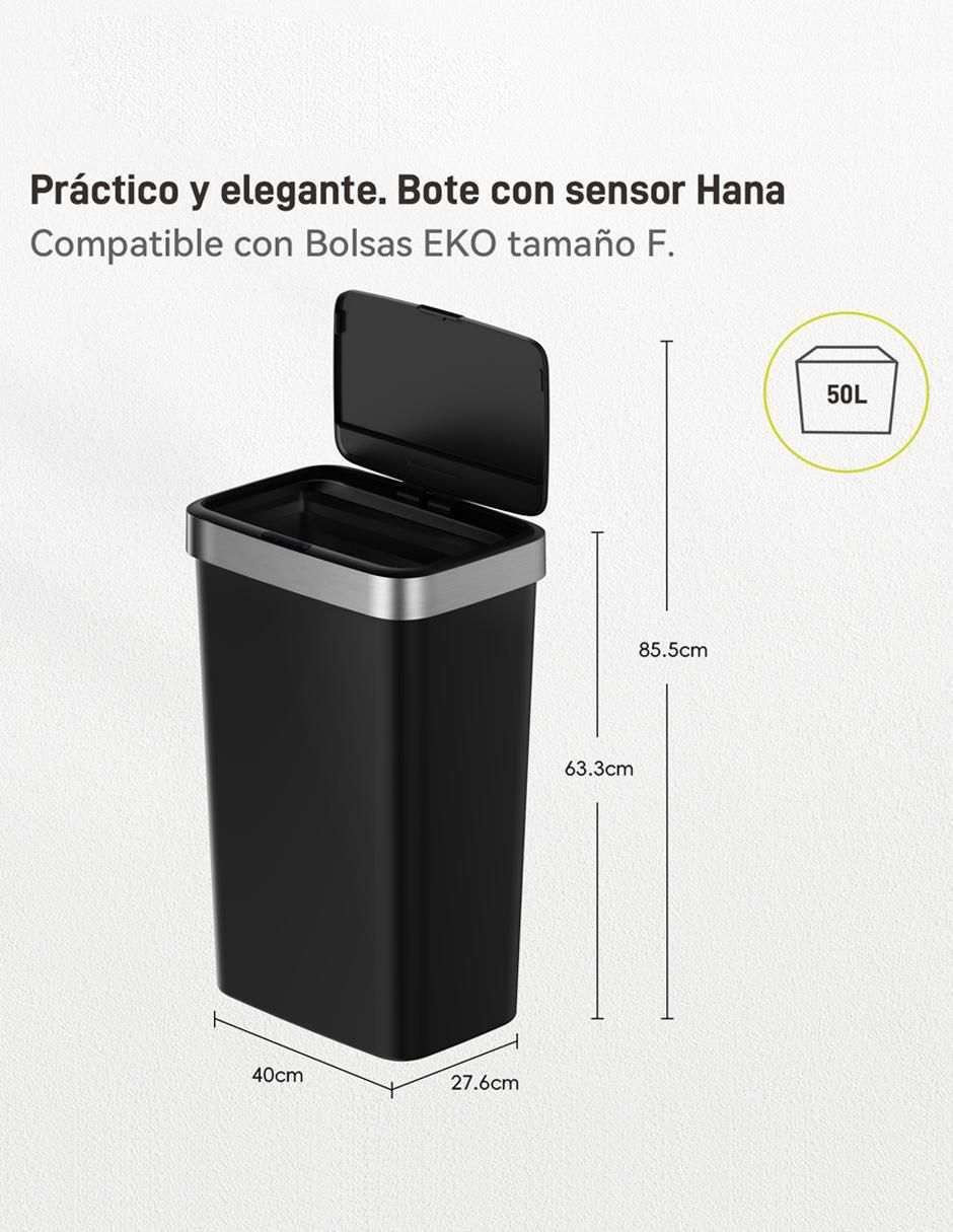 Bote de basura hana de plástico 8