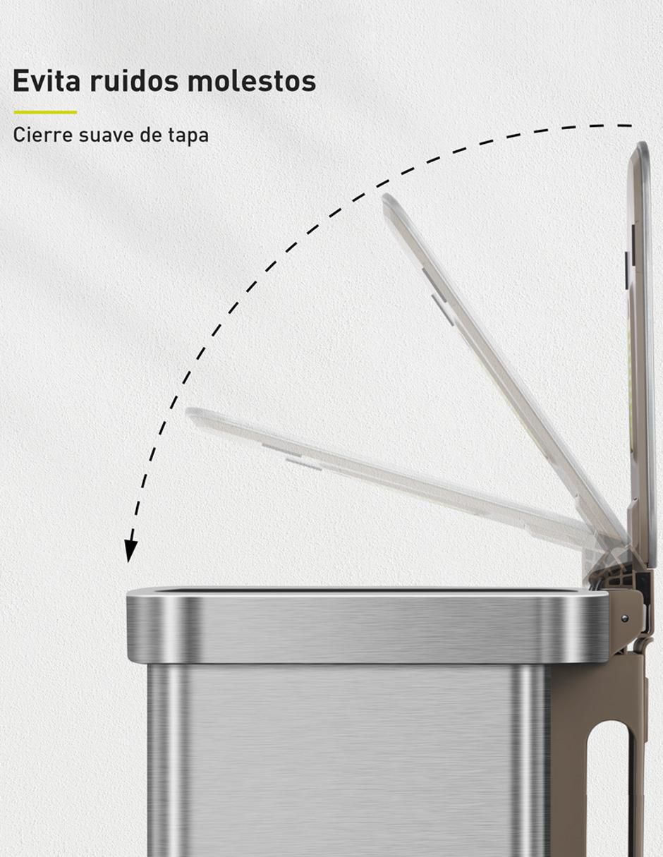Bote de basura hudson de acero 5