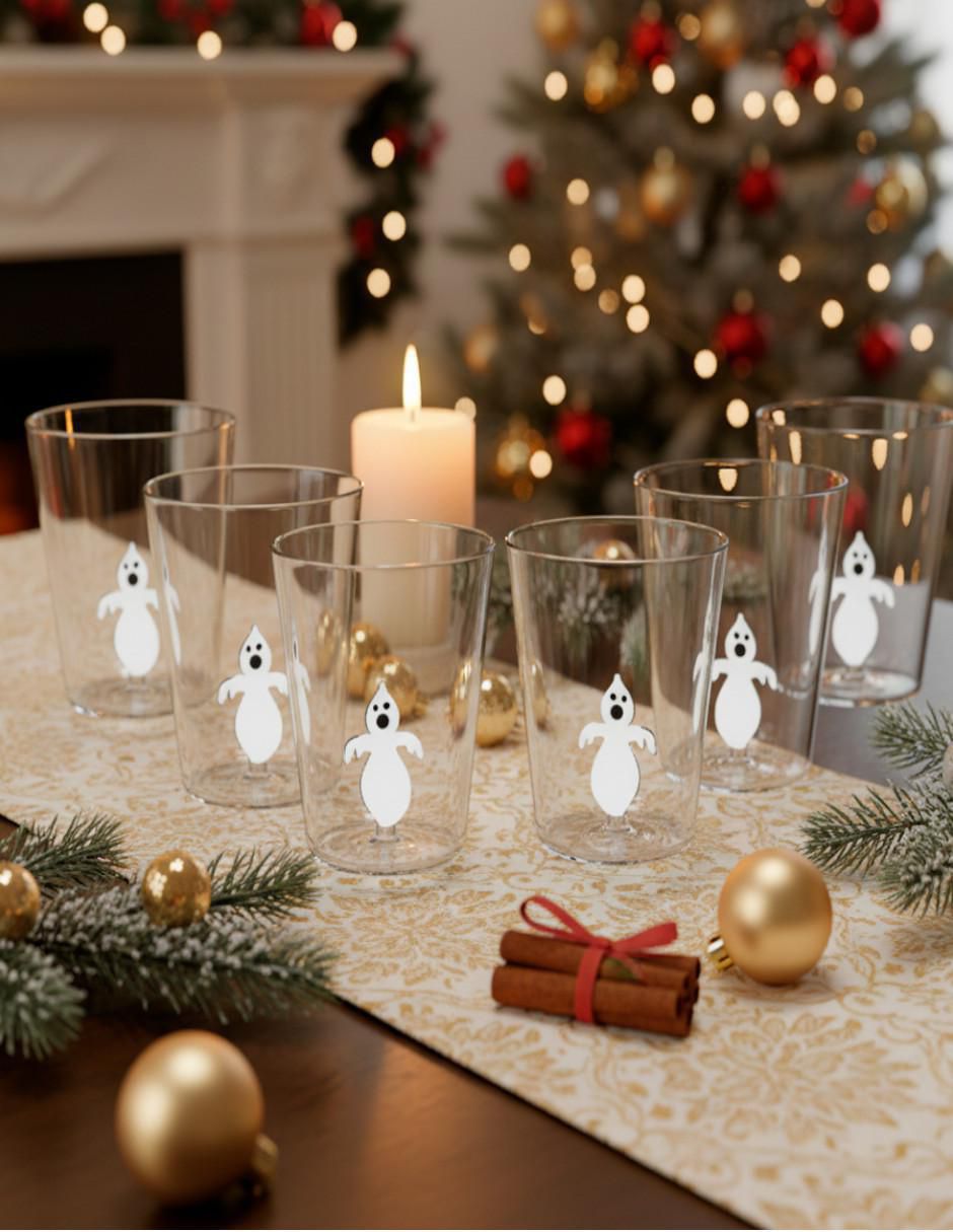 Set de vasos para jugo fantasma de cristal con 6 piezas 4
