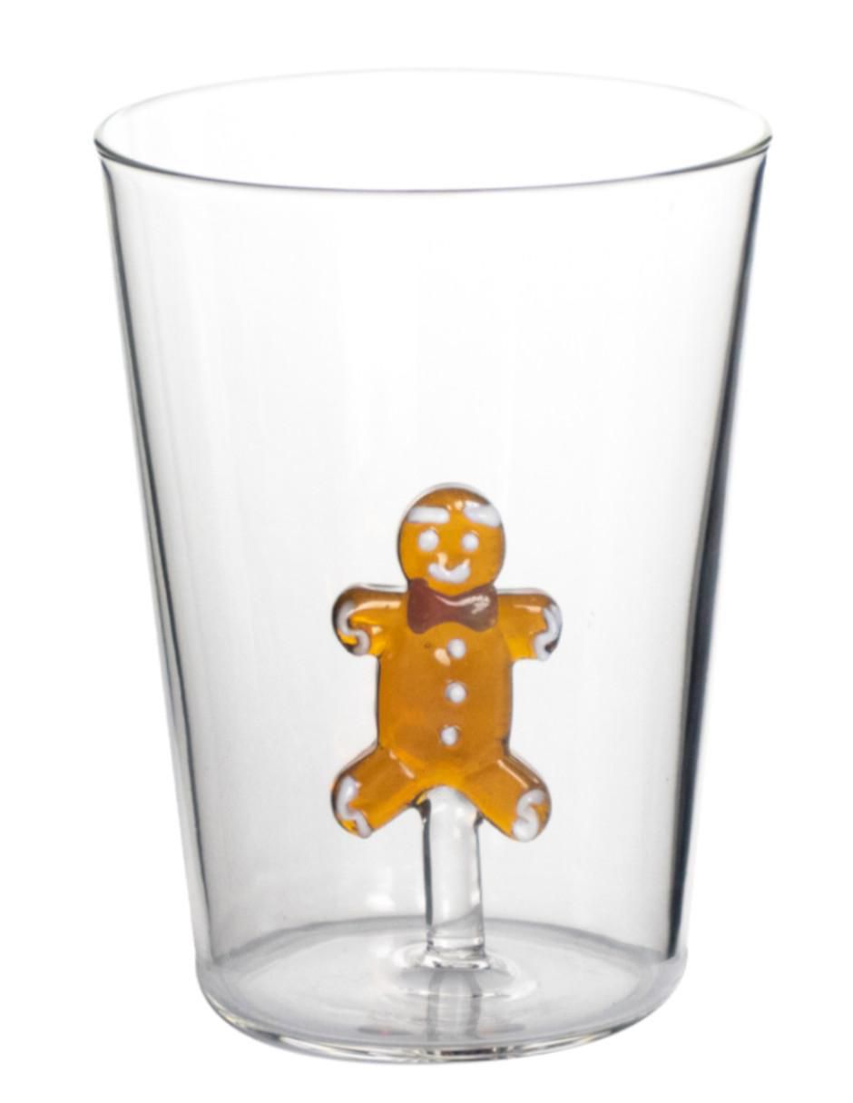 Set de vasos para jugo jengibre de cristal con 4 piezas 3
