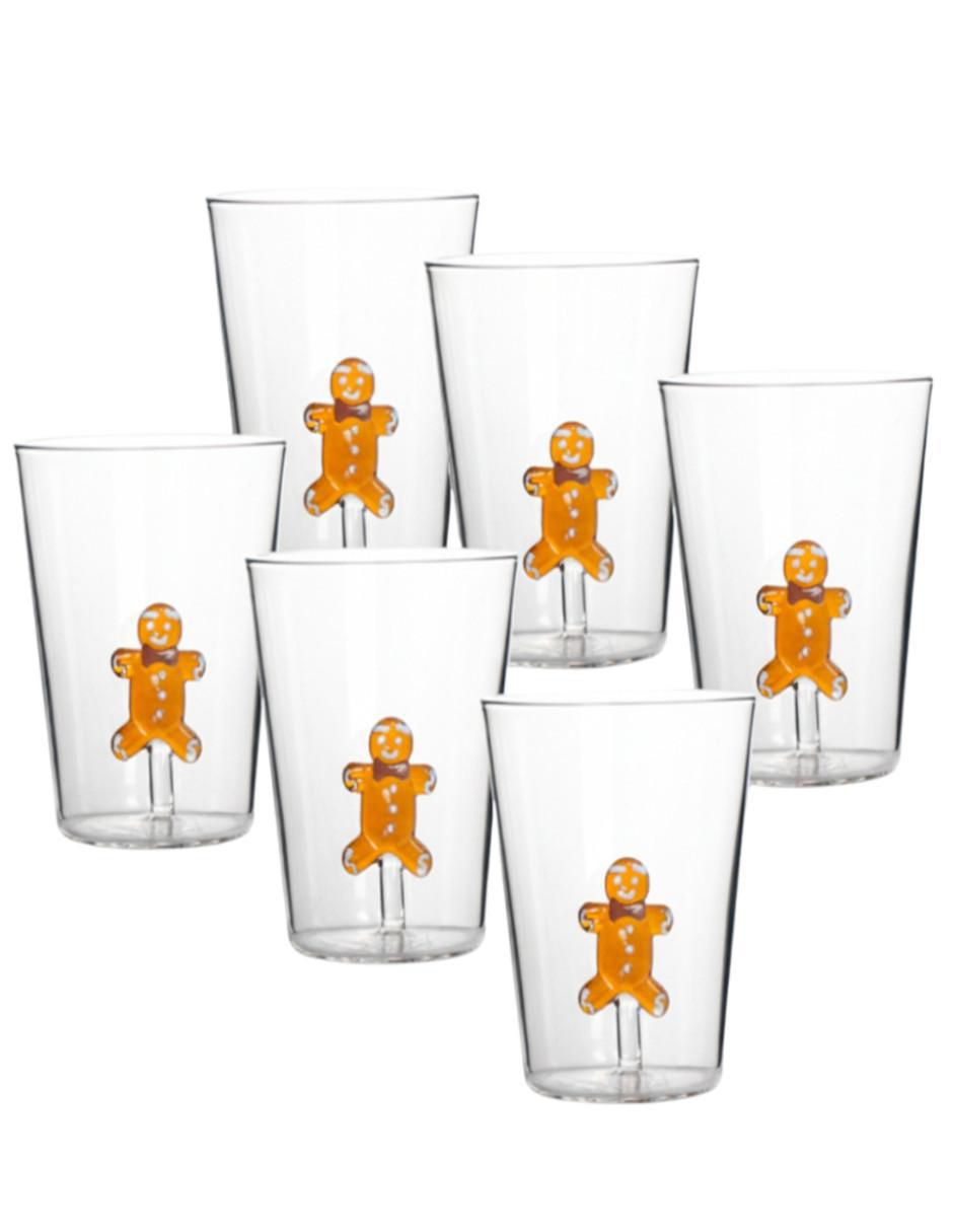 Set de vasos para jugo jengibre de cristal con 6 piezas piezas Set de vasos para jugo jengibre de cristal con 6 piezas piezas