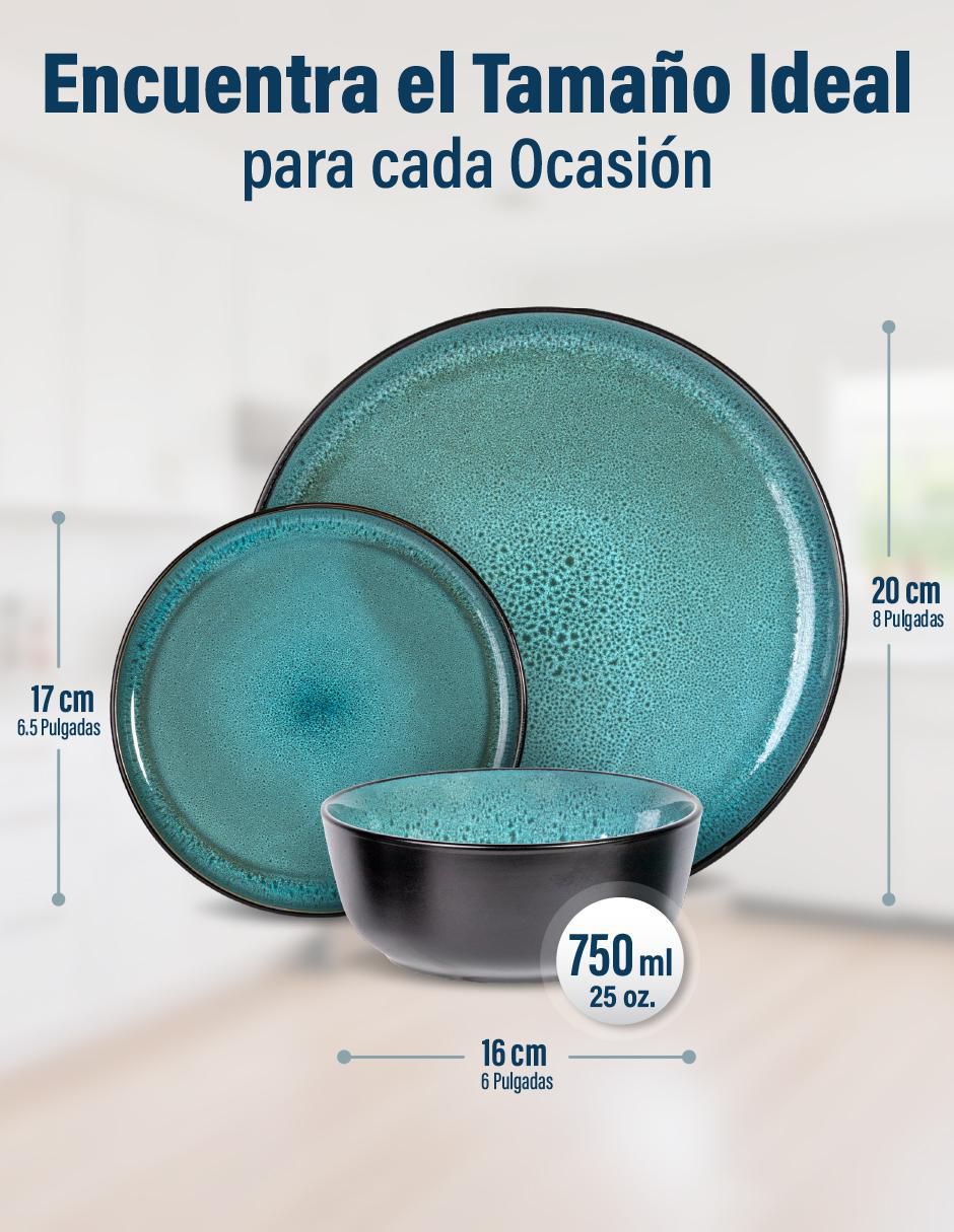 Vajilla cerrada de cerámica para 4 personas 5