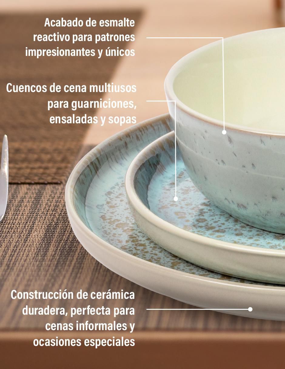 Vajilla cerrada magma life sin familia no aplica "de" cerámica "para" 4 personas