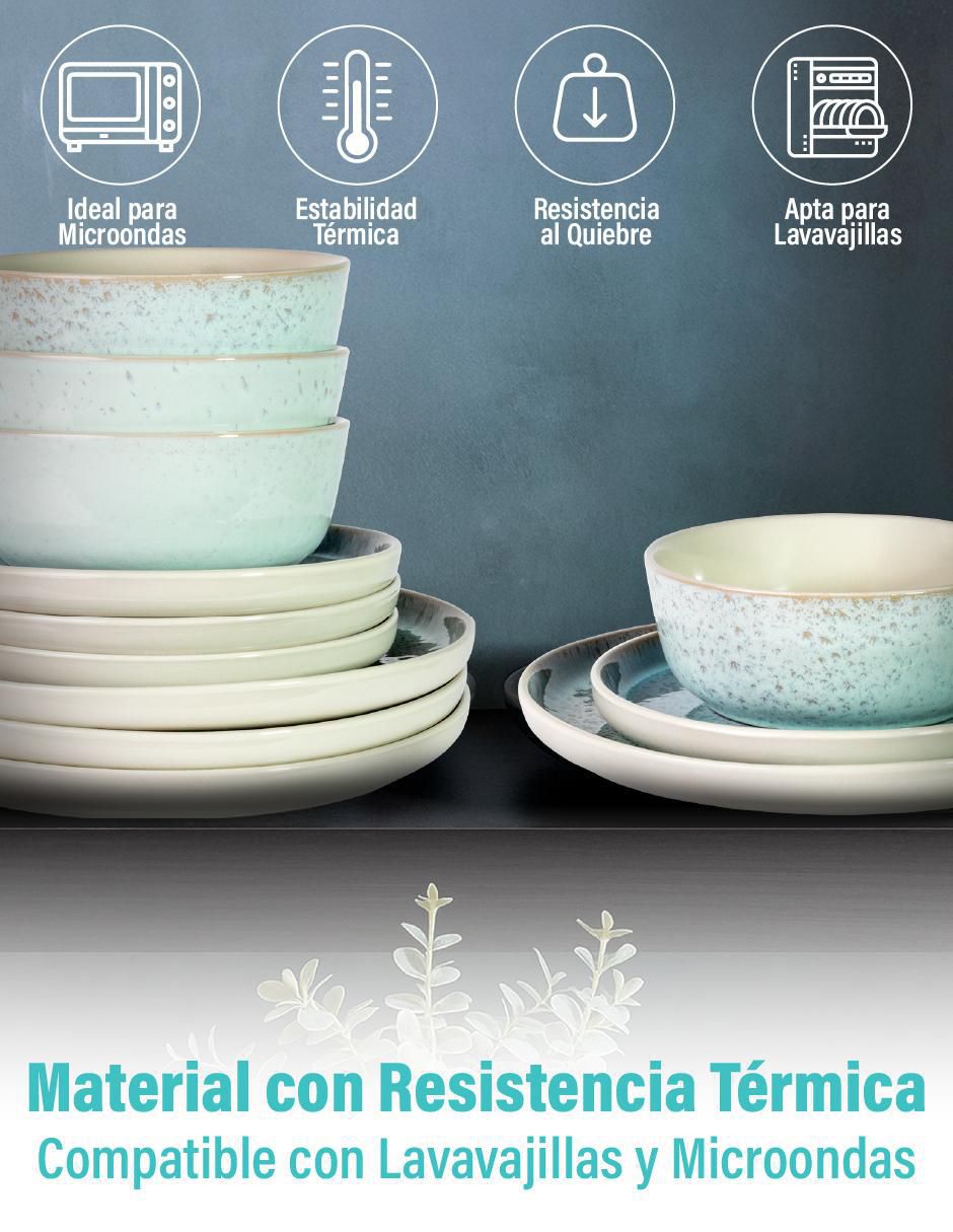 Vajilla cerrada magma life sin familia no aplica "de" cerámica "para" 4 personas