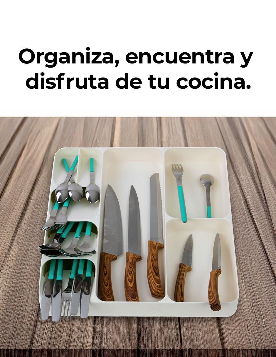 Organizador de utensilios cocina cubiertos 4