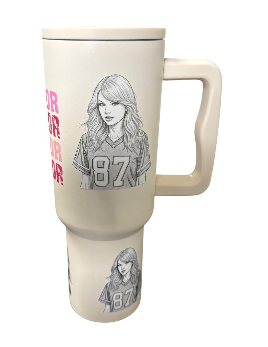 Termo de acero inoxidable Taylor Swift con tapa rosca 1.2 L 3