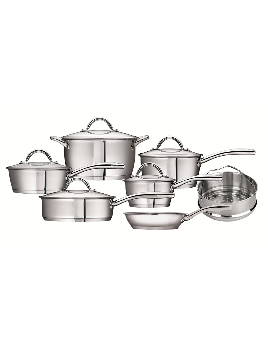 Batería de cocina de acero inoxidable 12 piezas
