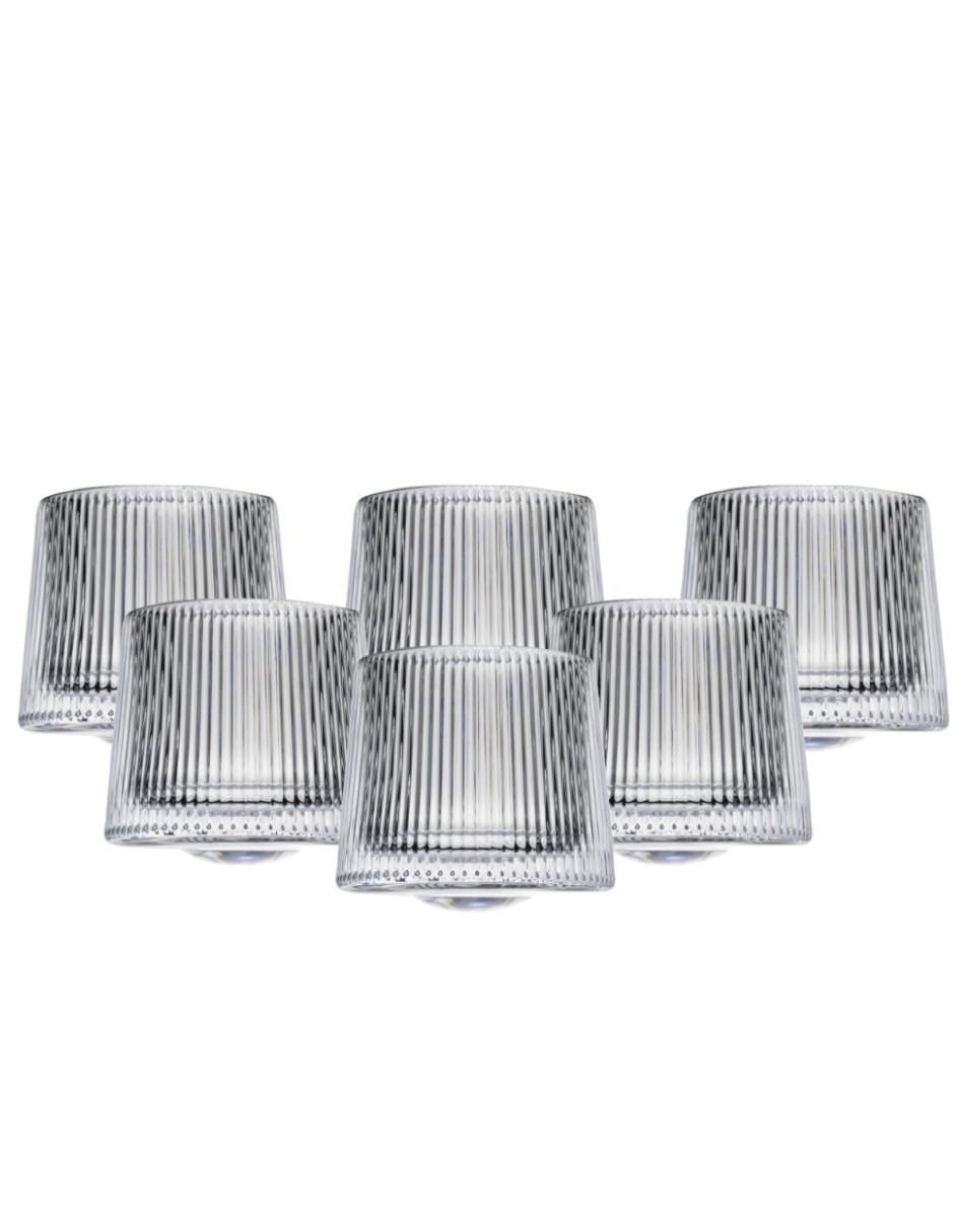 Set de vasos para whisky de cristal con 6 piezas