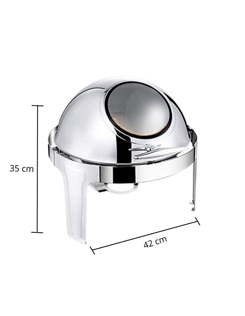Chafer bufetera de acero inoxidable 1 compartimento 4