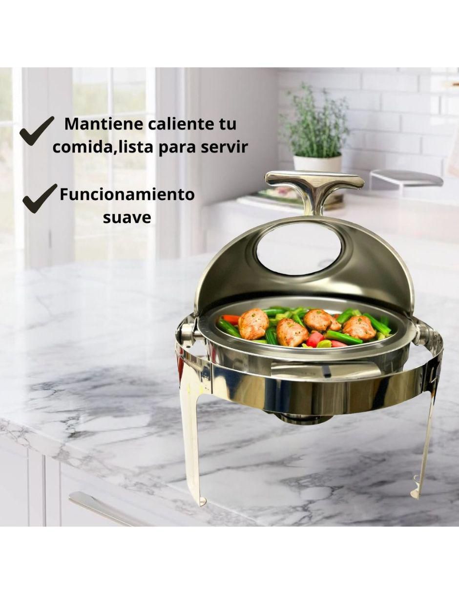 Chafer bufetera de acero inoxidable 1 compartimento 3