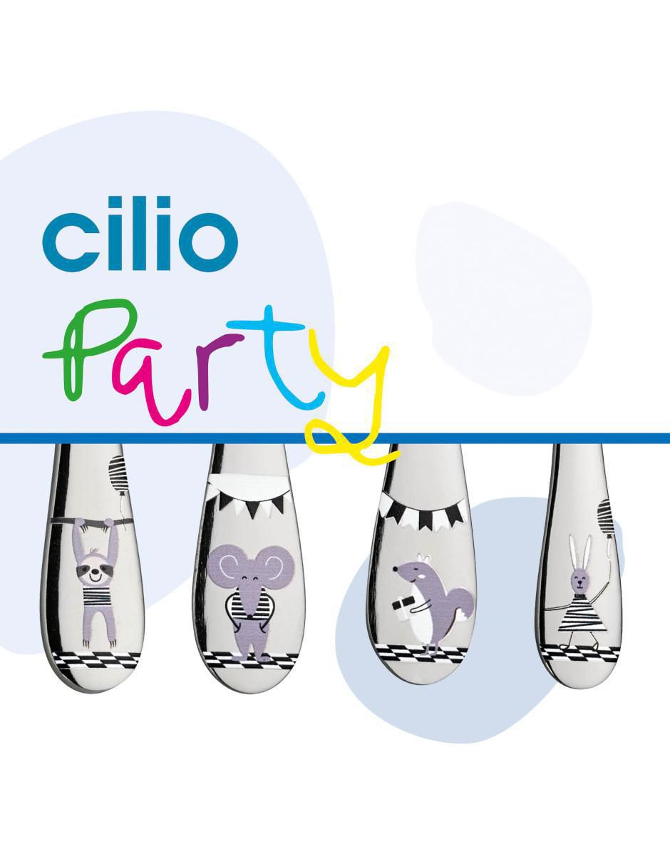 Set cubiertos infantil party de acero inoxidable 4 piezas 2