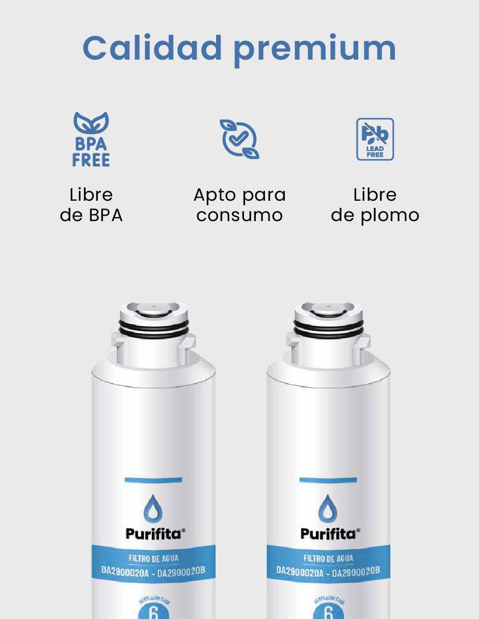 Set filtro de agua sa-da29 x2. 2