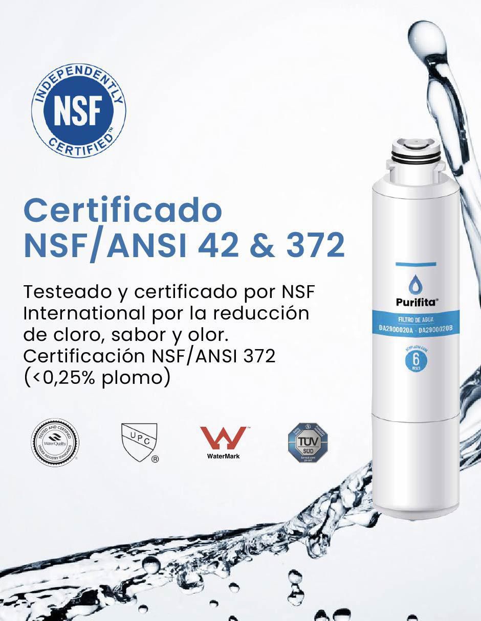 Set filtro de agua sa-da29 x2. 7