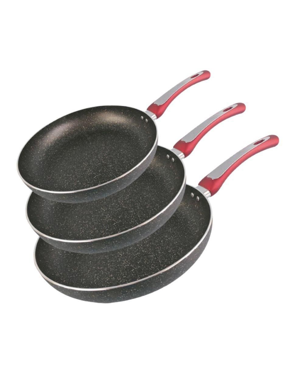 Set de sartenes Dragon Chef de aluminio 3 piezas Set de sartenes Dragon Chef de aluminio 3 piezas