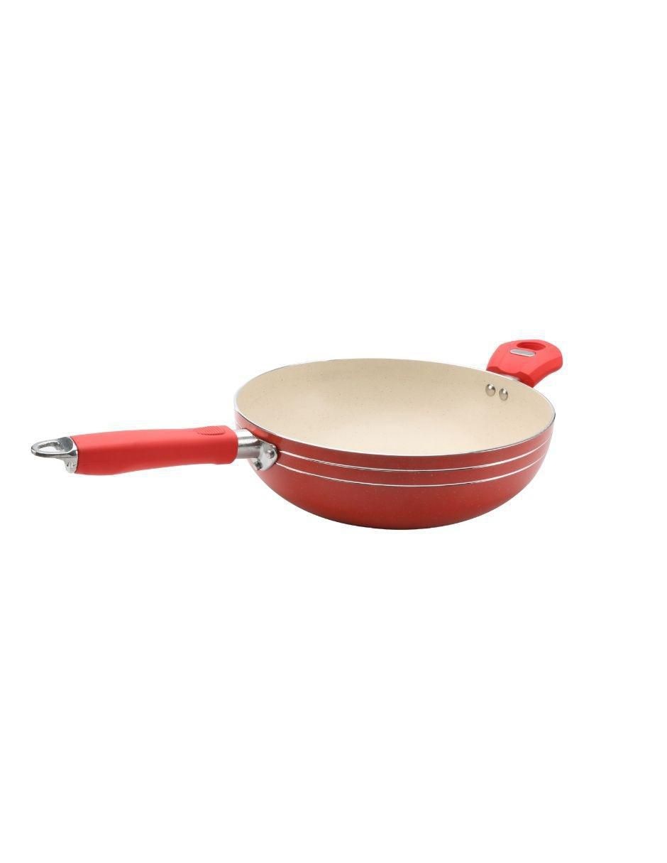 Batería de cocina de aluminio antiadherente minerales naturales 16 piezas 5