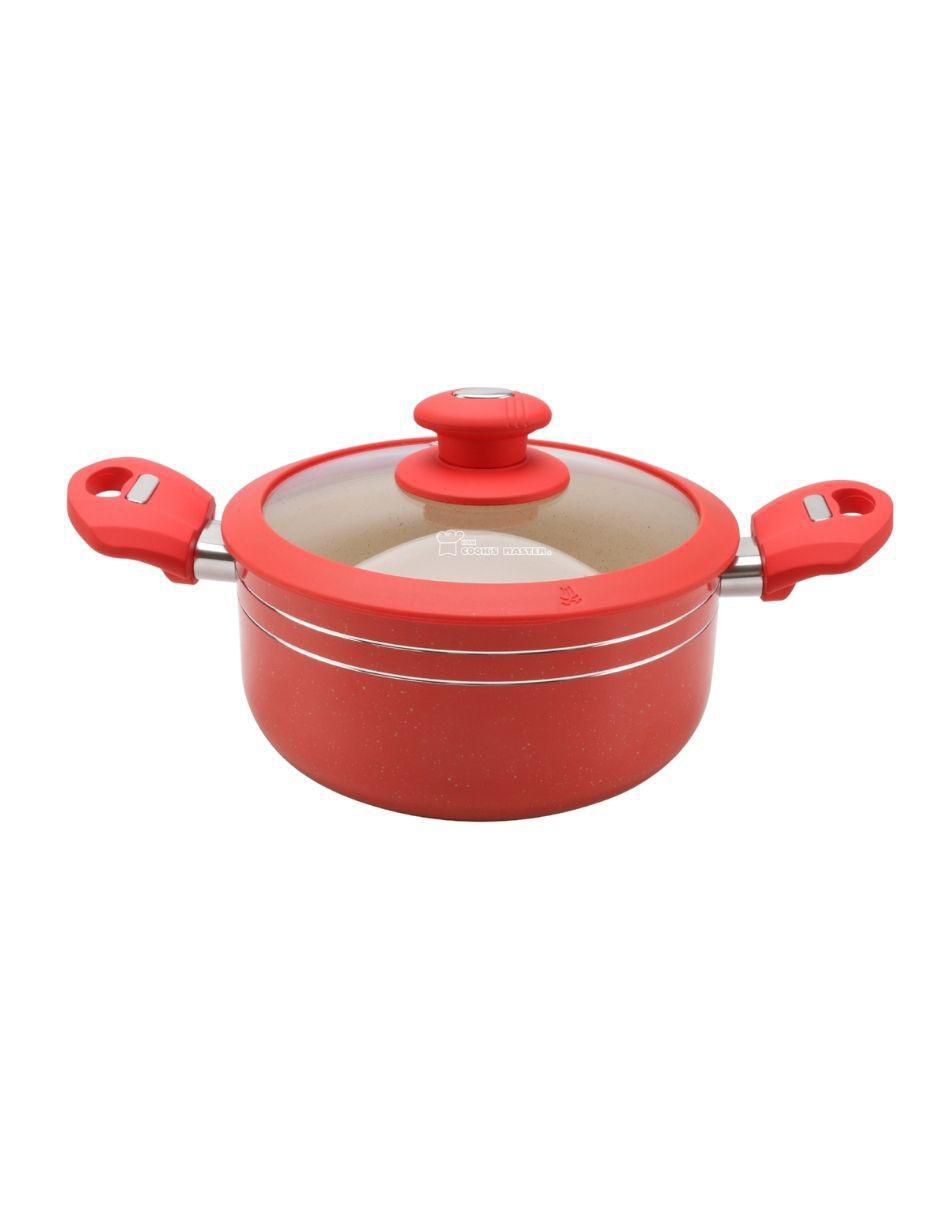 Batería de cocina de aluminio antiadherente minerales naturales 16 piezas 6
