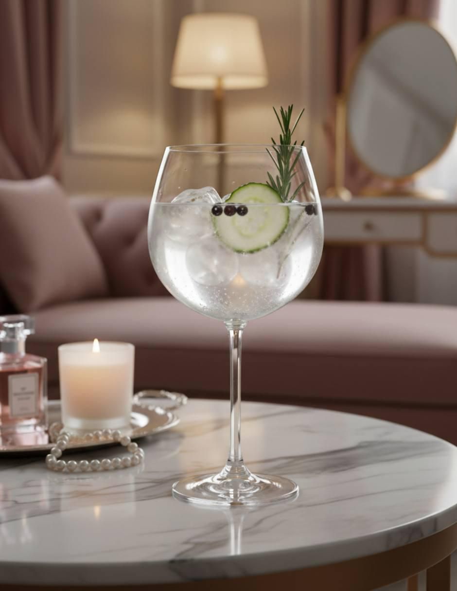 Set de copas para gin Colibri de vidrio 6 piezas 2