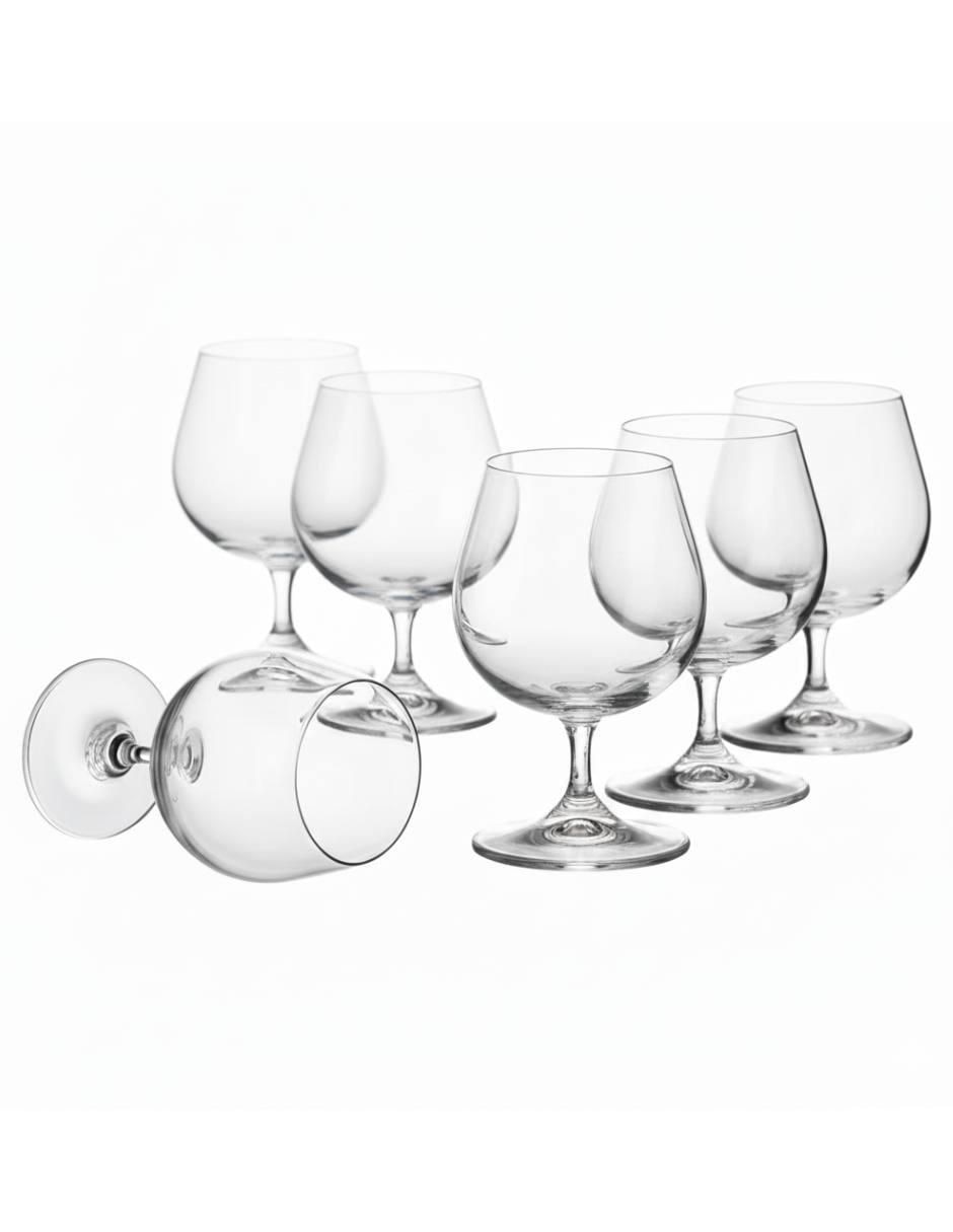 Set de copas para coñac Sylvia de vidrio 6 piezas Set de copas para coñac Sylvia de vidrio 6 piezas