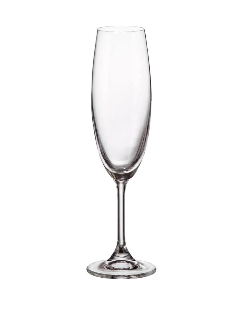 Set de copas para champán Sylvia de vidrio 6 piezas 4