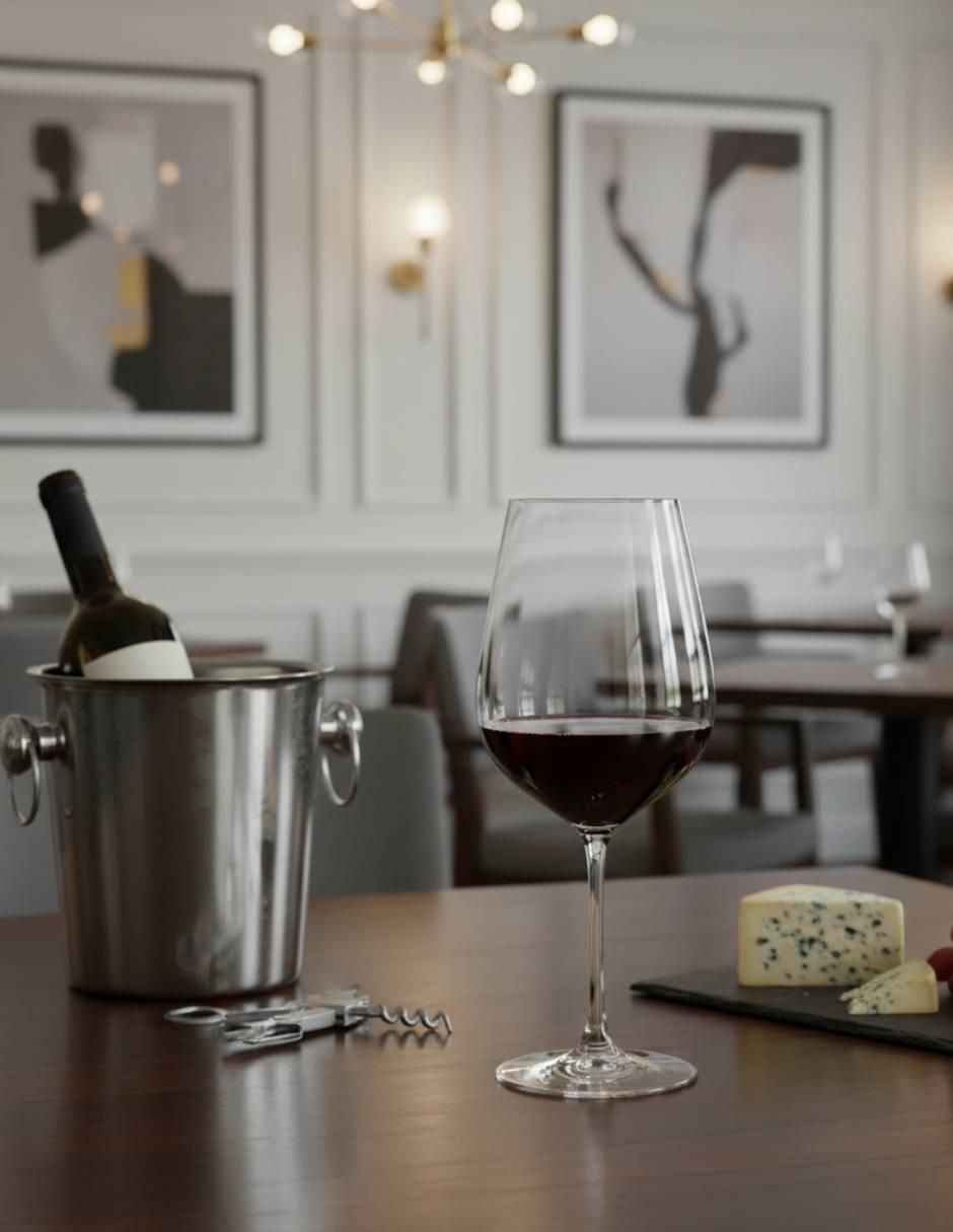 Set de copas para vino tinto Strix de vidrio 6 piezas 2