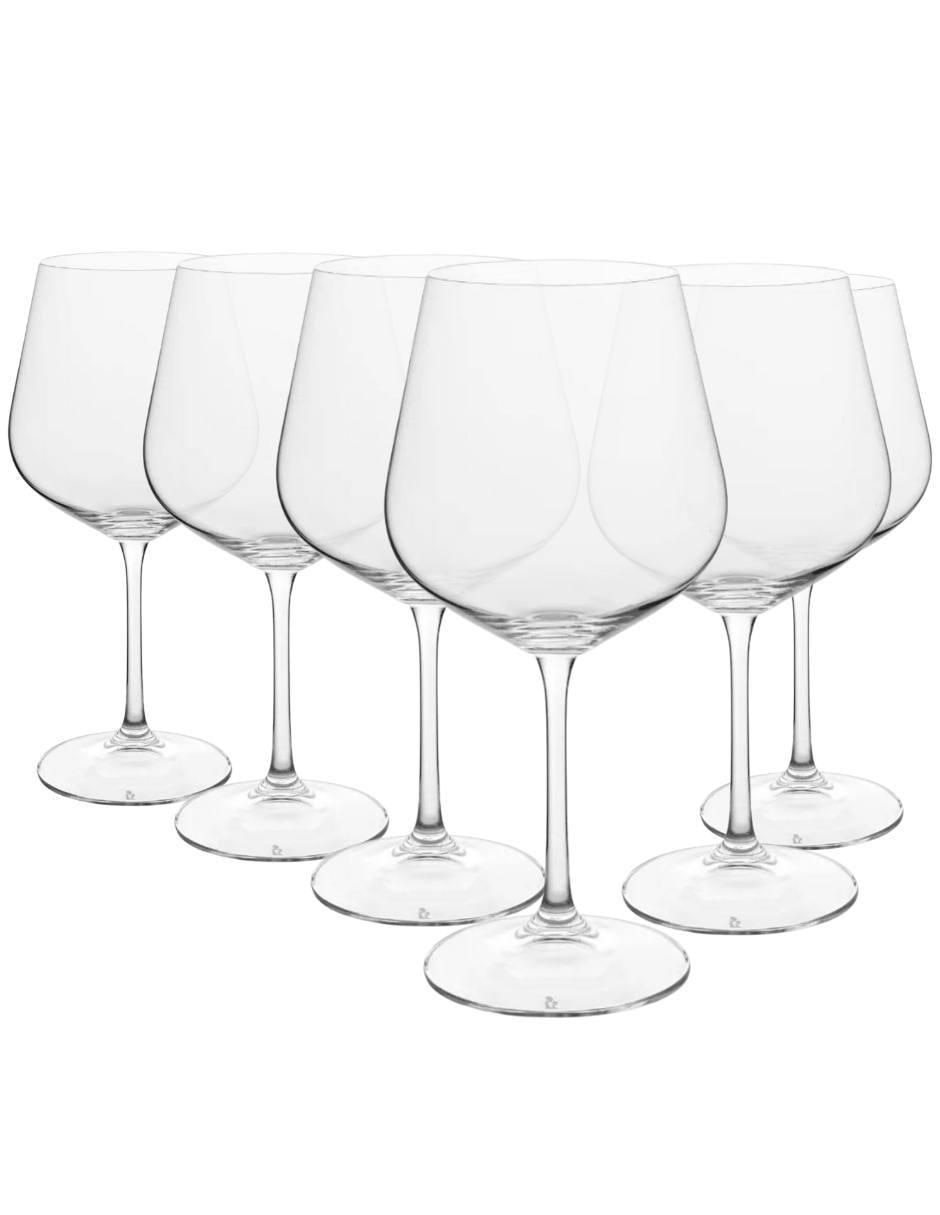Set de copas para vino tinto Strix de vidrio 6 piezas Set de copas para vino tinto Strix de vidrio 6 piezas