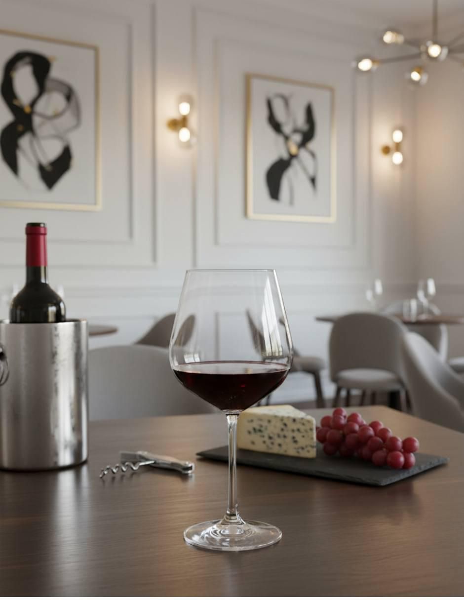 Set de copas para vino tinto Strix de vidrio 6 piezas 2