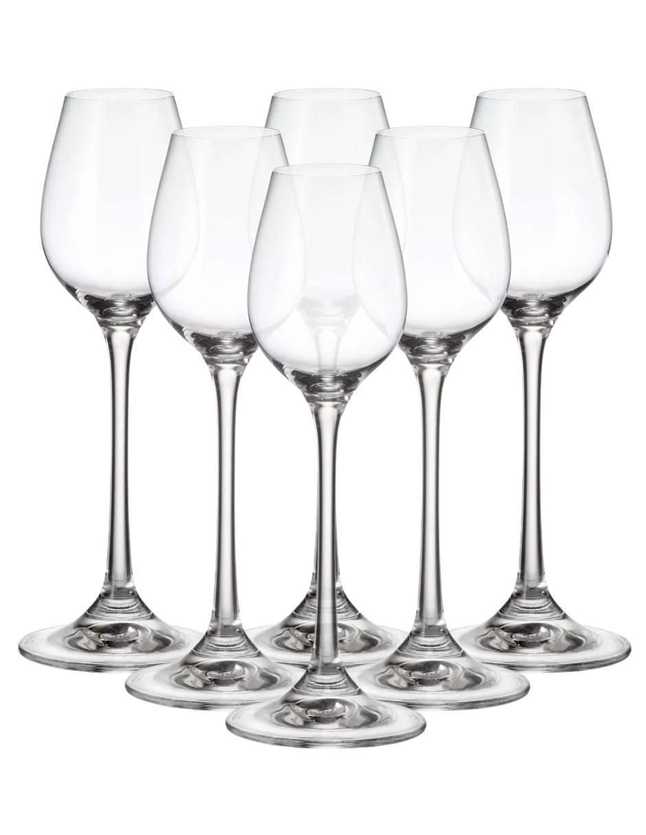 Set de copas para licor Columba de vidrio 6 piezas Set de copas para licor Columba de vidrio 6 piezas
