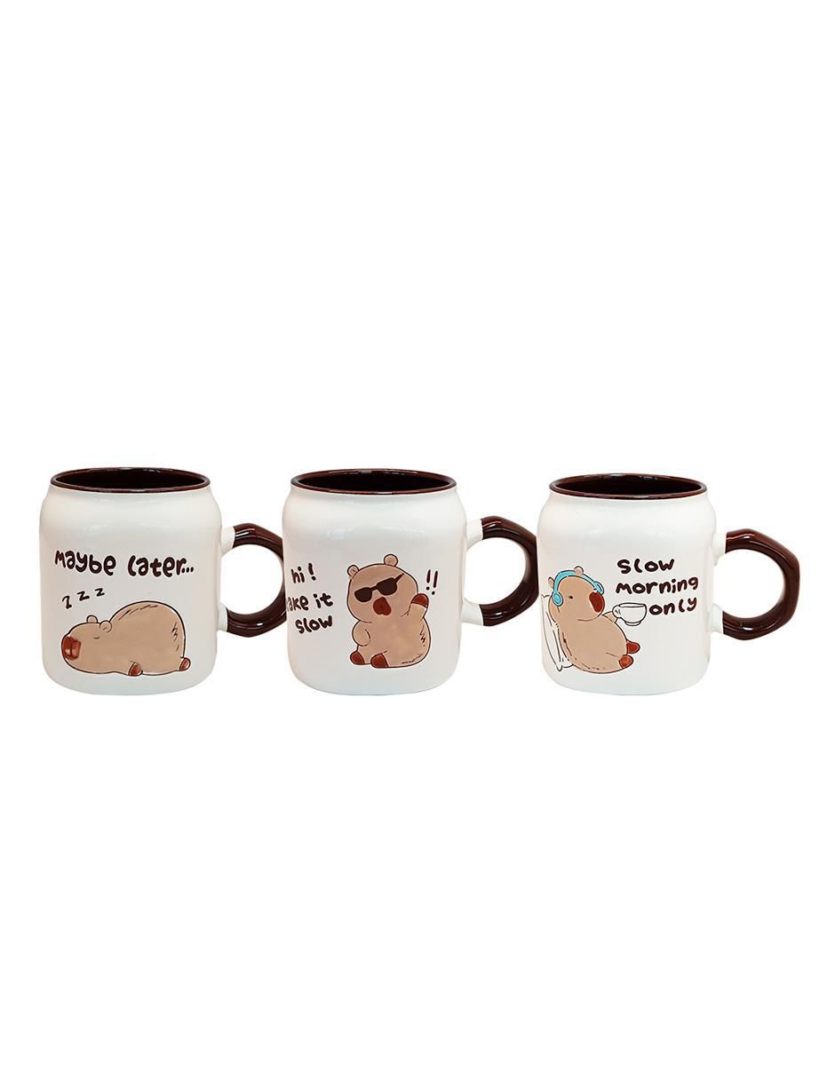 Set de tazas clásicas capibara 3 piezas
